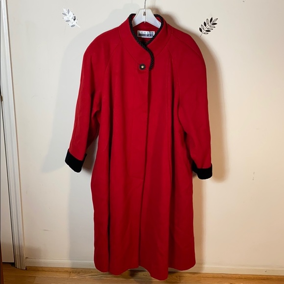 leslie fay wool coat